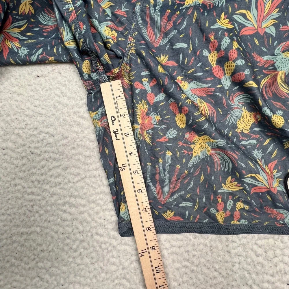 Howler Bros Board Shorts Mens 34 Blue Rooster Cactus Print Swim Trunks